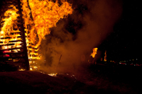 Bonfires on the Levee