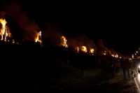 Bonfires on the Levee