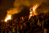 Bonfires on the Levee